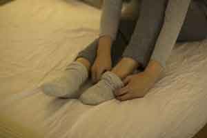 冷え性の女性