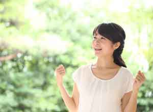 元気になった女性のイメージ